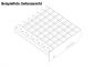Preview: Grating step galvanized 1000x305mm mesh 30x30mm